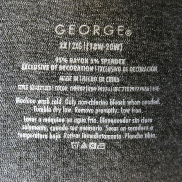 George Grey Long Sleeve Lace Top 2X - Picture 7 of 7